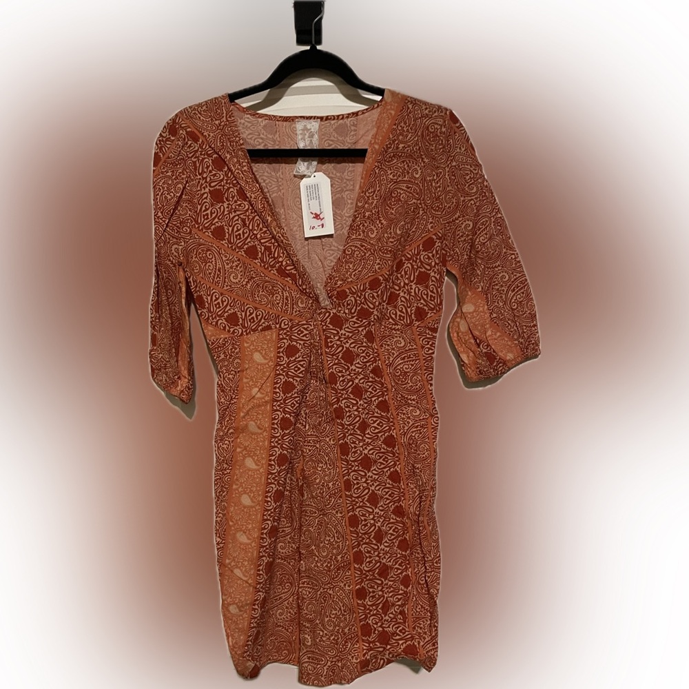 Sadie & Sage Bohemian V-Neck Dress